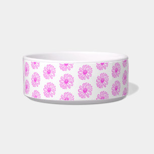 Ultra rosa Daisy Blume Print, Hippie Floral Napf