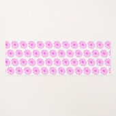 Ultra rosa Daisy Blume Print, Hippie Floral Yogamatte (Vorderseite (Horizontal))