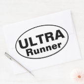 Ultra Runner Ovaler Aufkleber (Umschlag)
