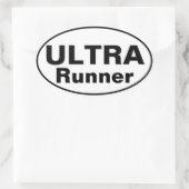 Ultra Runner Ovaler Aufkleber (Tasche)