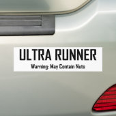 Ultra Runner, Warnung kann Nuts enthalten Autoaufkleber (Auf Auto)