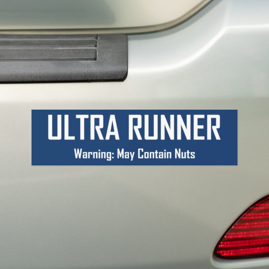 Ultra Runner, Warnung kann Nuts enthalten Autoaufkleber (Auf Auto)