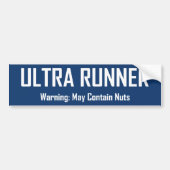 Ultra Runner, Warnung kann Nuts enthalten Autoaufkleber (Vorne)