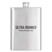 Ultra Runner, Warnung kann Nuts enthalten Flachmann (Vorderseite)