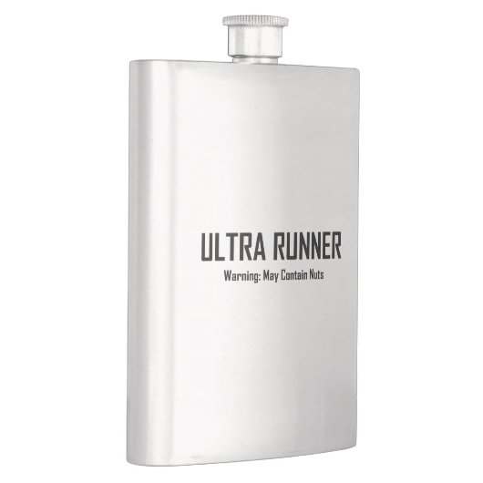 Ultra Runner, Warnung kann Nuts enthalten Flachmann (Rechts)