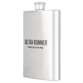 Ultra Runner, Warnung kann Nuts enthalten Flachmann (Links)