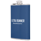 Ultra Runner, Warnung kann Nuts enthalten Flachmann (Links)