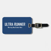 Ultra Runner, Warnung kann Nuts enthalten Gepäckanhänger (Vorderseite horizontal)