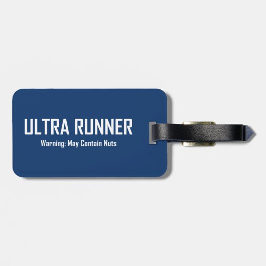 Ultra Runner, Warnung kann Nuts enthalten Gepäckanhänger (Rückseite horizontal)