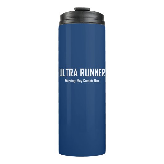 Ultra Runner, Warnung kann Nuts enthalten Thermosbecher (Vorderseite)