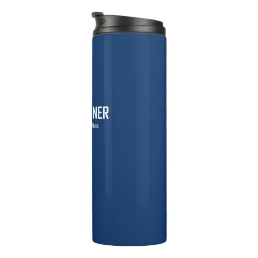 Ultra Runner, Warnung kann Nuts enthalten Thermosbecher (Nach rechts gedreht)