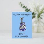 Ultra-Runners tun es für längere Zeit Postkarte (Stehend Vorderseite)