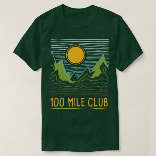 Ultra Running Marathon Runner 100 Mile Club T-Shirt (Design vorne)