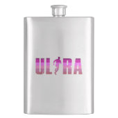 Ultra Running Rosa Lila Regenbogen Flachmann (Vorderseite)