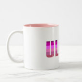 Ultra Running Rosa Lila Regenbogen Zweifarbige Tasse (Links)