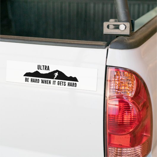 Ultra-Running, seien Sie hart, wenn es hart wird Autoaufkleber (Auf Lkw)