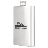 Ultra-Running, seien Sie hart, wenn es hart wird Flachmann (Links)