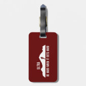 Ultra-Running, seien Sie hart, wenn es hart wird Gepäckanhänger (Rückseite vertikal)