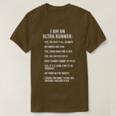 Ultra Running Trail Laufend bin ich ein Ultra Runn T-Shirt (Design vorne)
