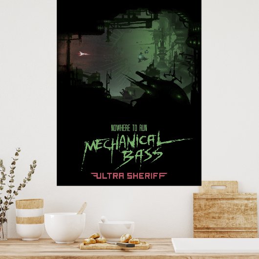 Ultra Sheriff - Mechanisches Bass Poster (Küche)