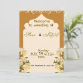 Ultra Soft Wedding Invitation – Minimal & Gentle  Einladung (Stehend Vorderseite)