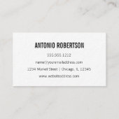 Ultra-Starkes erstklassiges Papier, hallo Visitenkarte (Rückseite)