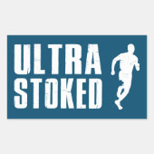 Ultra-Stoked Rechteckiger Aufkleber (Vorderseite)