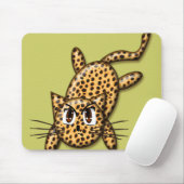 Ultra süße Anime-Leoparden-Kitty Mousepad (Mit Mouse)