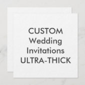 ULTRA-THICK 360lb 5,25" Square Wedding Einladungen (Vorne/Hinten)