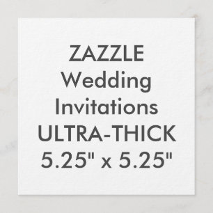 ULTRA-THICK 360lb 5,25" Square Wedding Einladungen