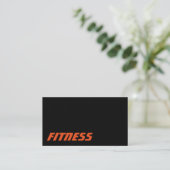 Ultra-Thick Trendy Fitness Sport Business Card Visitenkarte (Stehend Vorderseite)