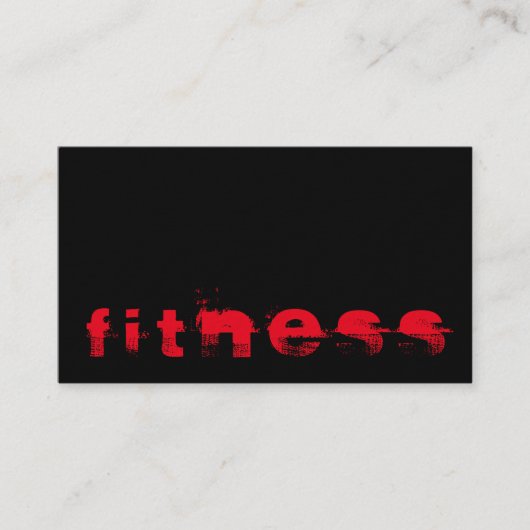 Ultra-Thick Trendy Fitness Sport Business Card Visitenkarte (Vorderseite)