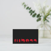 Ultra-Thick Trendy Fitness Sport Business Card Visitenkarte (Stehend Vorderseite)