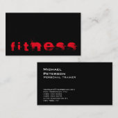 Ultra-Thick Trendy Fitness Sport Business Card Visitenkarte (Vorne/Hinten)