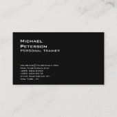 Ultra-Thick Trendy Fitness Sport Business Card Visitenkarte (Rückseite)