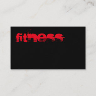 Ultra-Thick Trendy Fitness Sport Business Card Visitenkarte