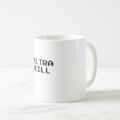 Ultra Tötungs-Videospiel-Schriftart Kaffeetasse (VorderseiteRechts)