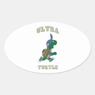 Ultra Turtle Ovaler Aufkleber