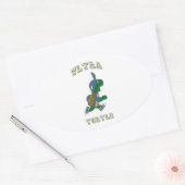 Ultra Turtle Ovaler Aufkleber (Umschlag)