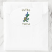 Ultra Turtle Ovaler Aufkleber (Tasche)