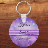 Ultra-Violet, 16 . Geburtstag, Custom, Gastgeschen Schlüsselanhänger (Vorderseite)