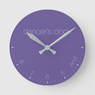 Ultra Violet 2018 Pantone Dancer's Clock Runde Wanduhr