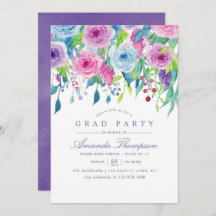 Ultra-Violet-Aquarell-Blumenstuhlparty