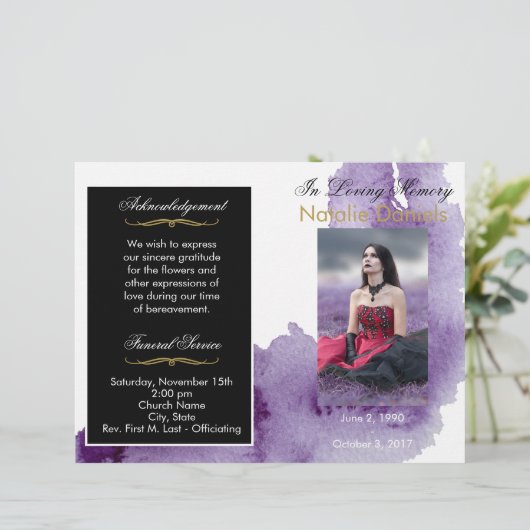 Ultra-Violet-Beerdigung (Stehend Vorderseite)