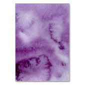 Ultra Violet Elegante Wasserfarben-Tischnummer Tischnummer (Rückseite)