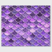 Ultra-Violet-Glitzer-Mermaid-Skala Geschenkpapier (Flach)