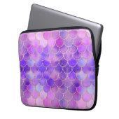 Ultra Violet & Gold Mermaid Scanner Laptopschutzhülle (Vorderseite Links)