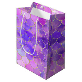 Ultra Violet & Gold Mermaid Scanner Mittlere Geschenktüte