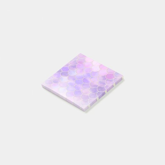 Ultra Violet & Gold Mermaid Scanner Post-it Klebezettel (angewinkelt)