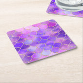 Ultra Violet & Gold Mermaid Scanner Rechteckiger Pappuntersetzer (angewinkelt)